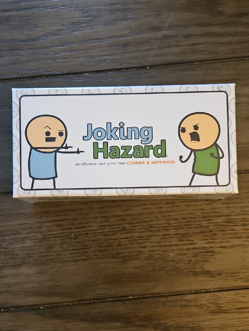 Cyanide & Happiness Joking Hazard Game Box - White with Orange Accents